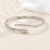 Curved Zircon Geometric Buckle Light Luxury High-end Temperament Versatile Women's Bracelet