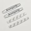 2pcs 3D Metal Logo Avantgarde EXCLUSIVE Sticker Grand Edition Emblem Car Fender Badge For Mercedes Benz AMG Car Accessories