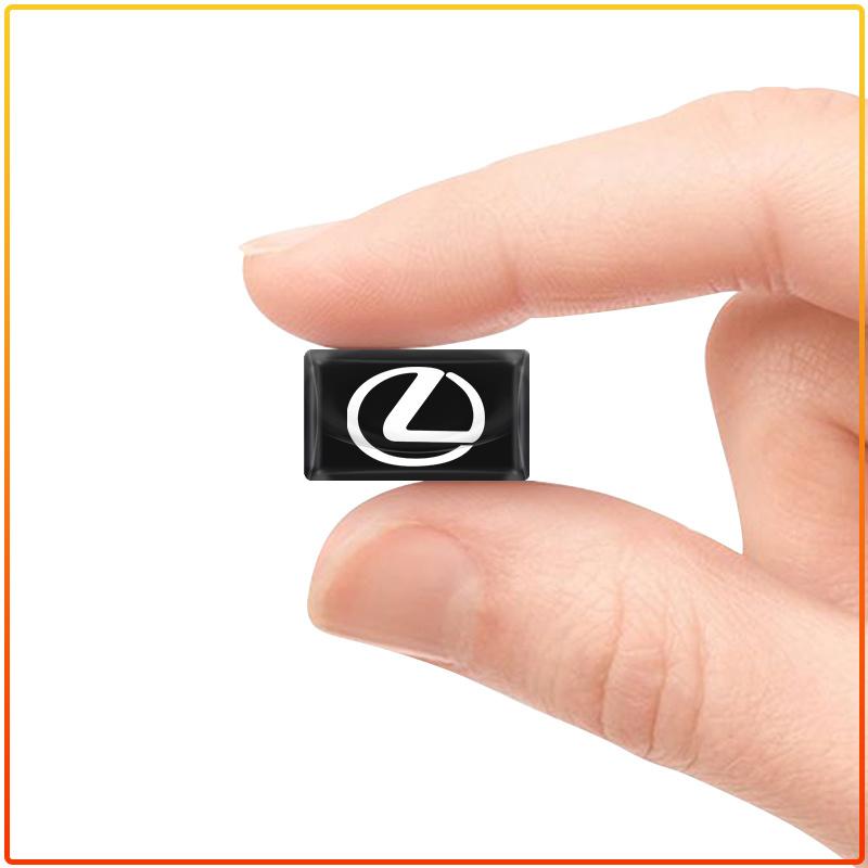 2/5/10Pc Carbon Fiber Small Steering Wheel Car Logo Multifunction 3D Stickers For Lexus LS IS350 ES300 GS350 CT200h GX460 LX570