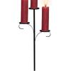 Black Triple Tree Topper Candelabra - Christmas Tree Decoration