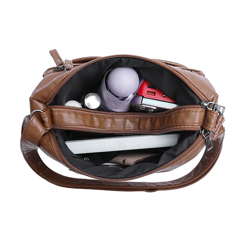 Multi-compartment Simple All-match Middle-aged and Elderly Mother's Large-capacity Casual Shoulder Crossbody Bag