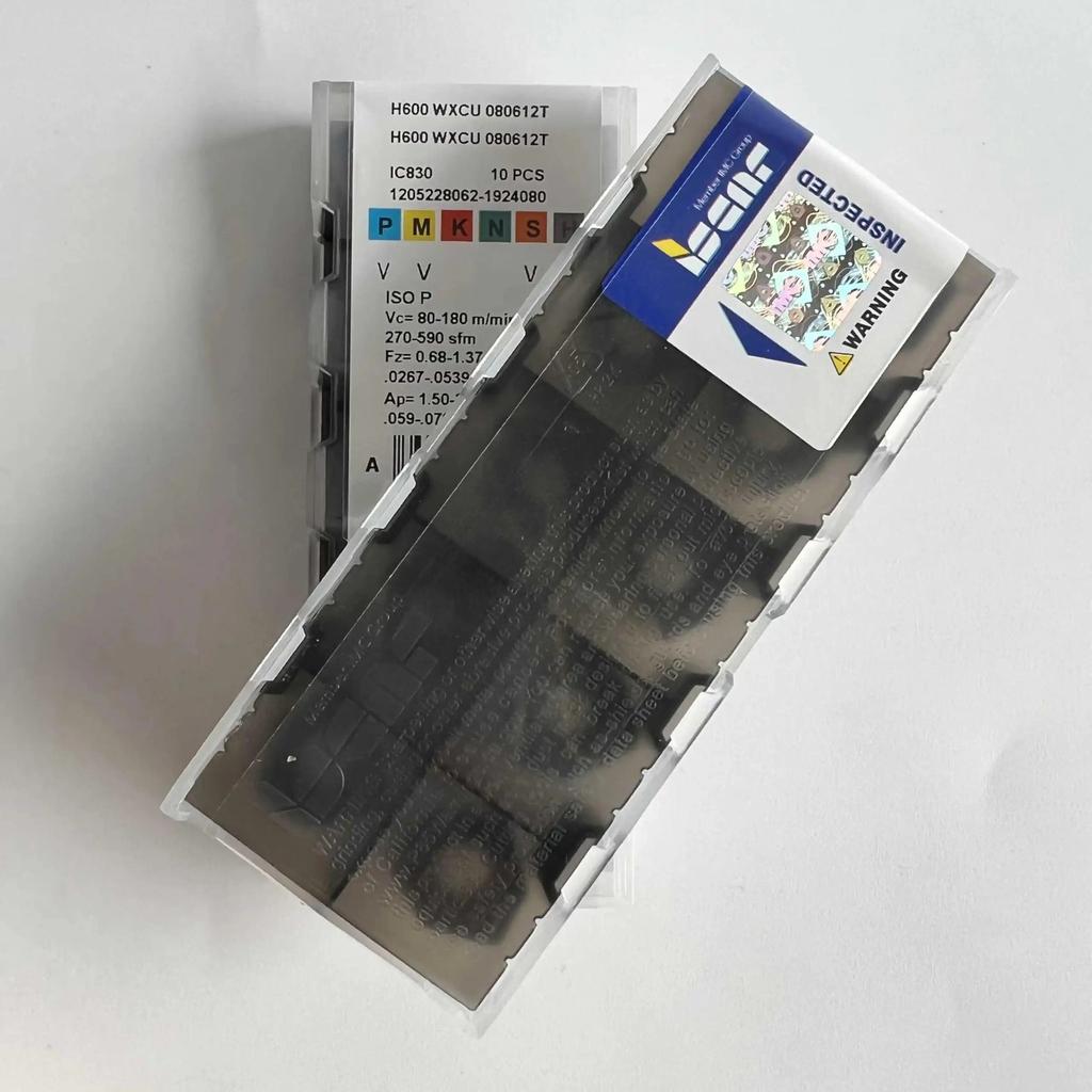 ISCAR / H600WXCU080612T IC830 /Industrial indexable Carbide Inserts 10 PCS
