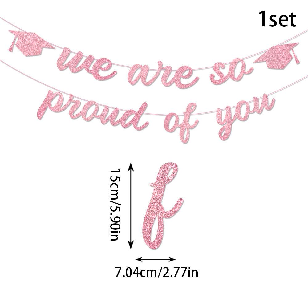 Graduation Theme Season Flash Paper Banners Party Scene Decoration Props