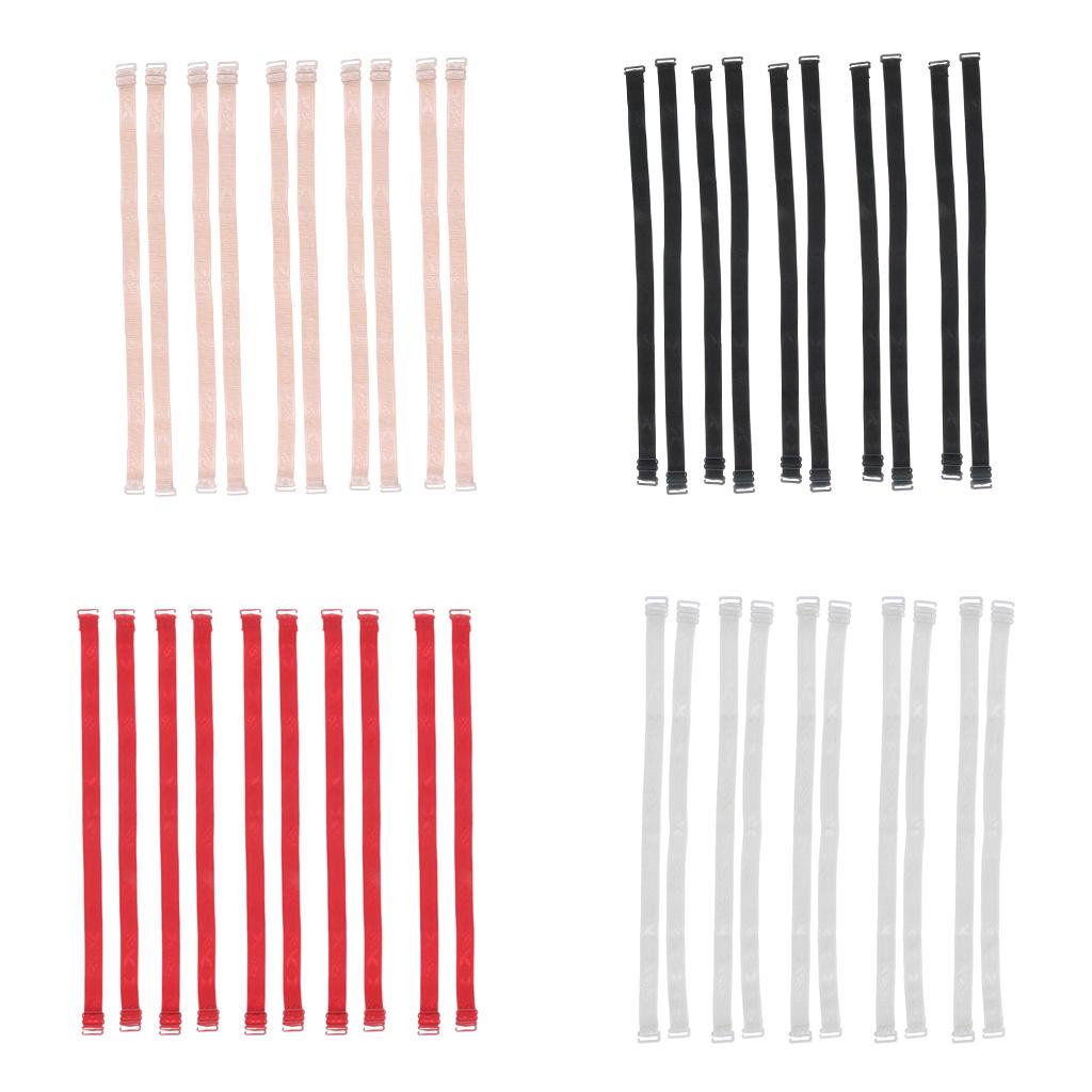 

5 пар Женщины Эластичный регулируемый плечевой бюстгальтер Ремень Замена пояса