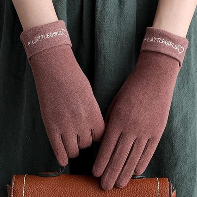 Ladies' Autumn And Winter  Fashionable And Versatile Touchscreen Gloves