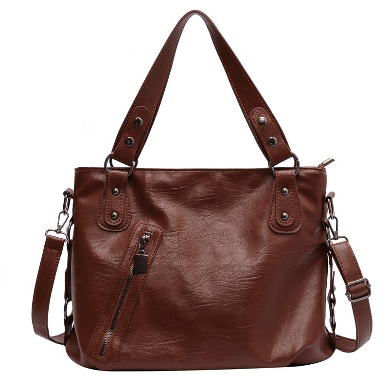 Geantă de mână minimalistă pentru femei cu capacitate mare, geantă de umăr la modă, geantă tote simplă și casual, potrivită pentru utilizarea zilnică și cumpărături