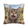 Easter Bunny Bigfoot Ufo Funny Selfie Pillow Cover Funny Pillow Case For Sofa Bedroom Home Decor Graphic Pillowcases Present