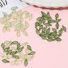 Leaf Shape Green Acrylic Leaf Beads Acrylic Beads Charms Leaf Shape Beads  Necklace Accessories