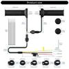 Small Temperature Control Heated Motorcycle Grips 6 Customizable Levels Motorbike Heating Grips for Modification Use