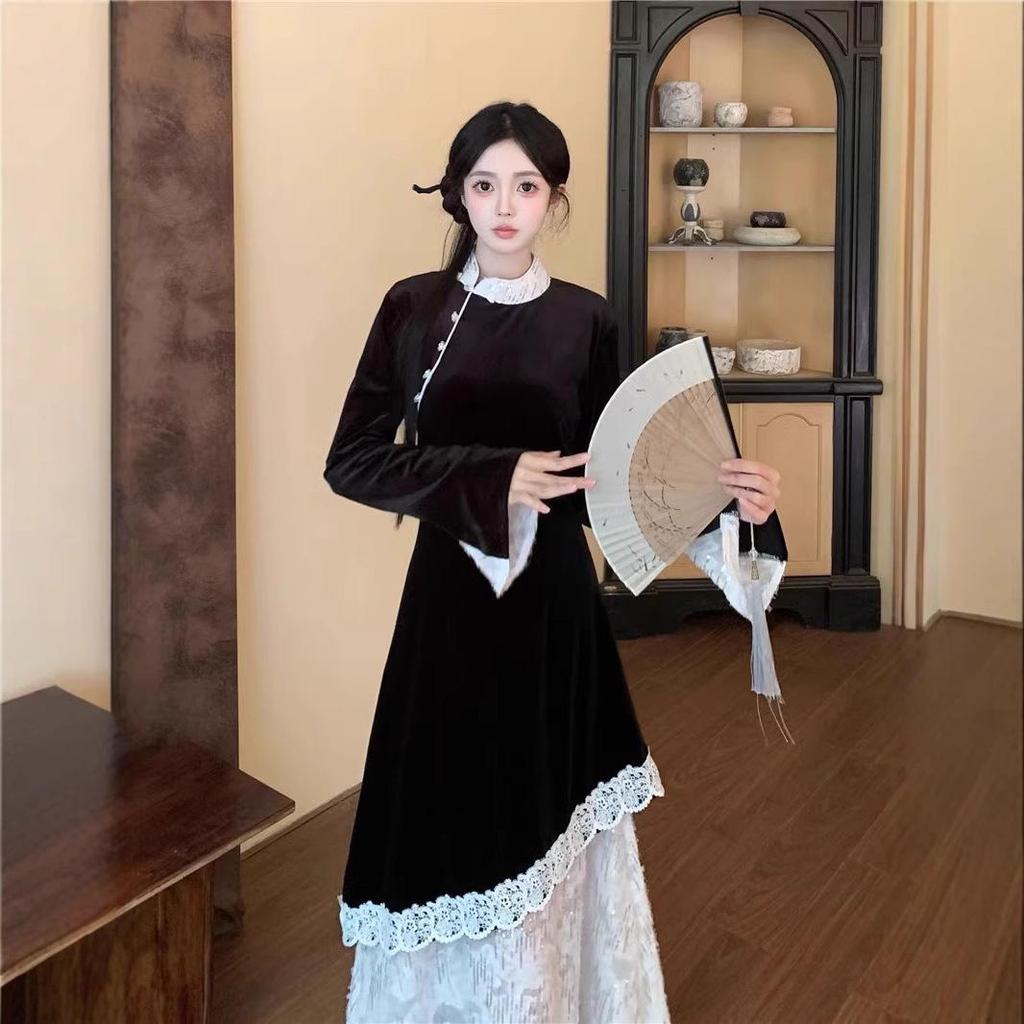 Spring Fashion Modern Chinese Cheongsam Dress - Plus Size