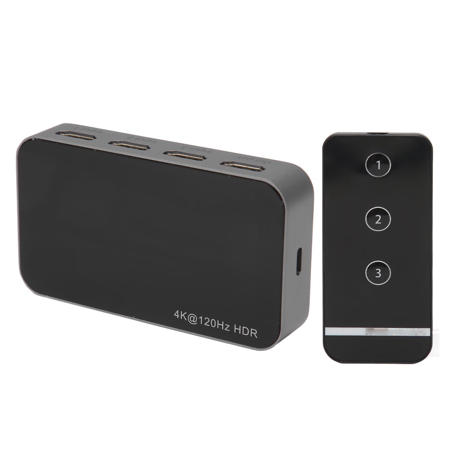 

Коммутатор мультимедийных интерфейсов HD 3 в 1 3 в 1 8K на 60 Гц 4K на 144 Гц Видеокоммутатор HDR с