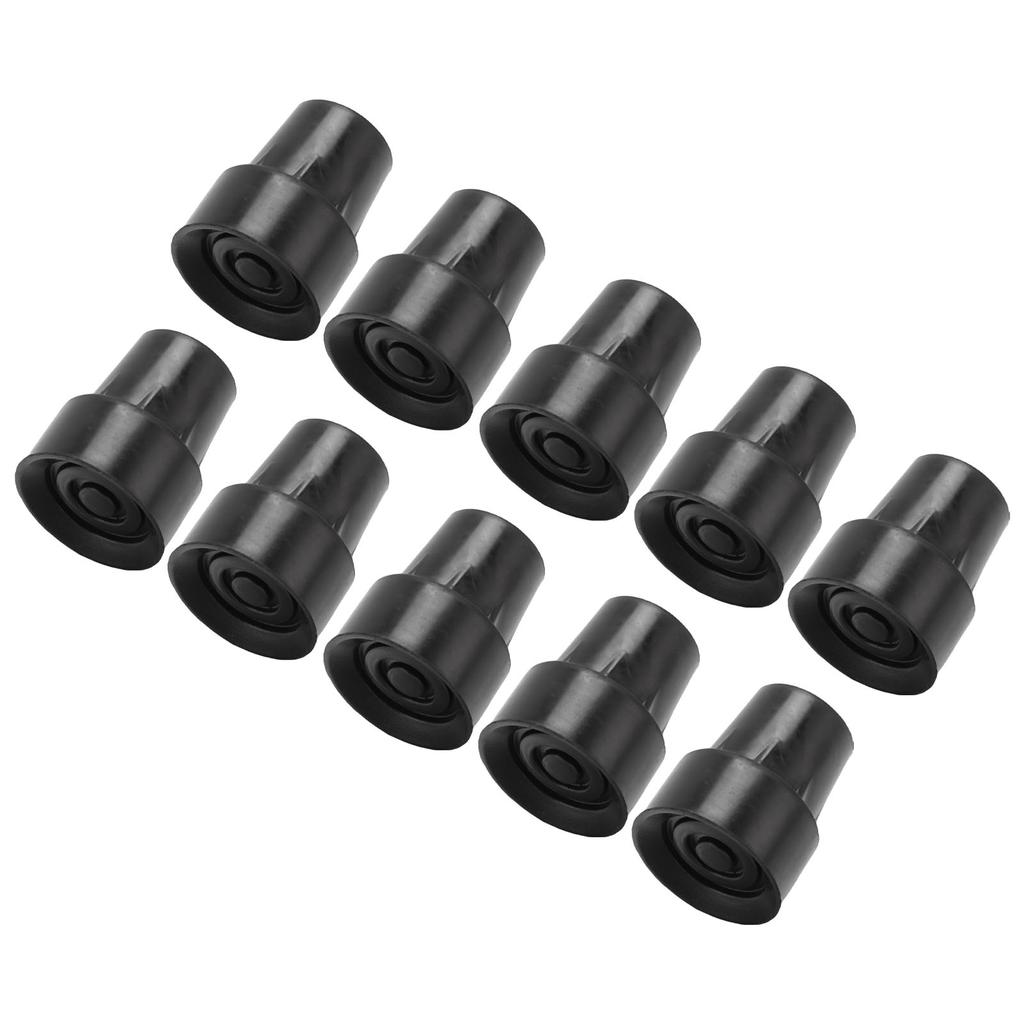 10 Stück Gehstock-Gummikappen Anti-Rutsch-Gehstock-Ferse Schutzkappen 19 mm Innendurchmesser