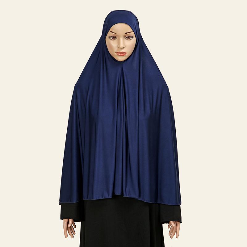 New Women Muslim Khimar Abaya Long Hijab Burqa Head Scarf Islamic Prayer Garment Overhead Turban Hijab Shawls Wraps Ramadan