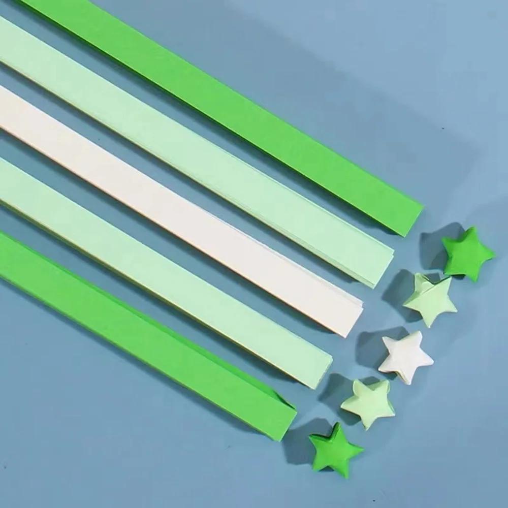 540pcs Origami Star Paper Strips Lucky Star Decoration Paper Strips Folding Paper for DIY Hand Art Craft Origami School Teaching