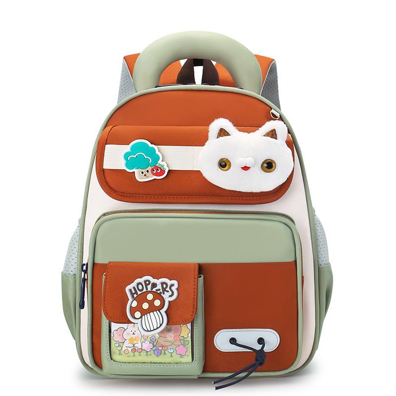 

Childrens Cartoon Backpack For Kindergarten With Oxford Cloth And Padded Shoulder Straps For School Green
