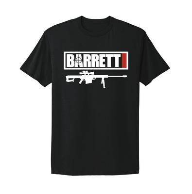 Barrett Ammunition Guns Firearms Logo Unisex Black T-Shirt Unisex T-Shirt