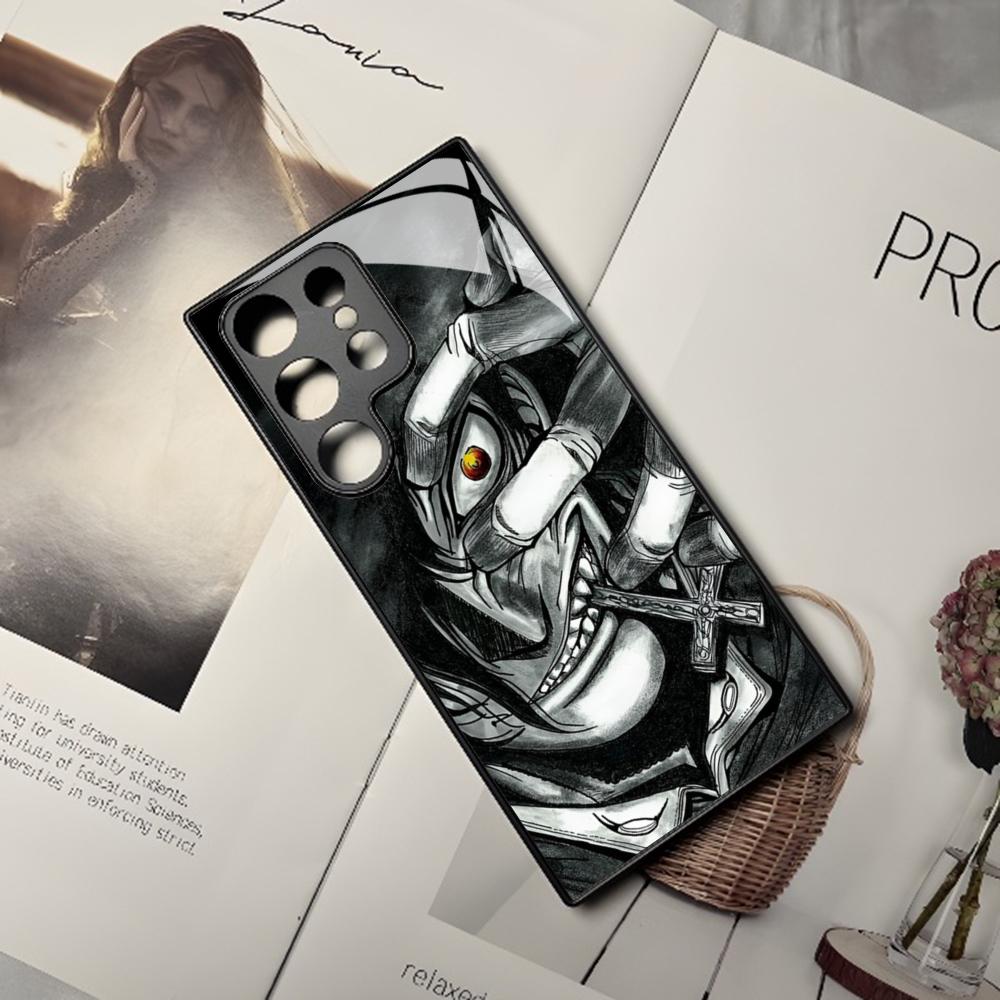 Alucard Hellsing Anime Handyhülle Für Samsung Galaxy S26 S25 S24 S23 S22 S20 S21 Edge Ultra Plus Fe Bunte Silberne Hülle