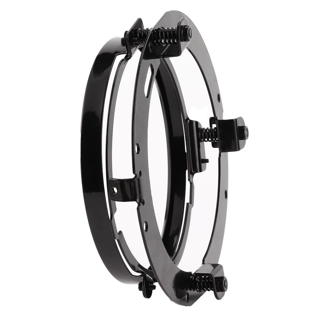 Frontlysfestebrakett Frontlys Rund Holder Festesokkel 7in Passer til Jeep Wrangler JKBlack