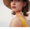 2022 New 925 Silver Needle Exaggerated Circle Artificial Pearl Hoop Earrings for Women Fashion Jewelry (5pcs of Free Shipping)