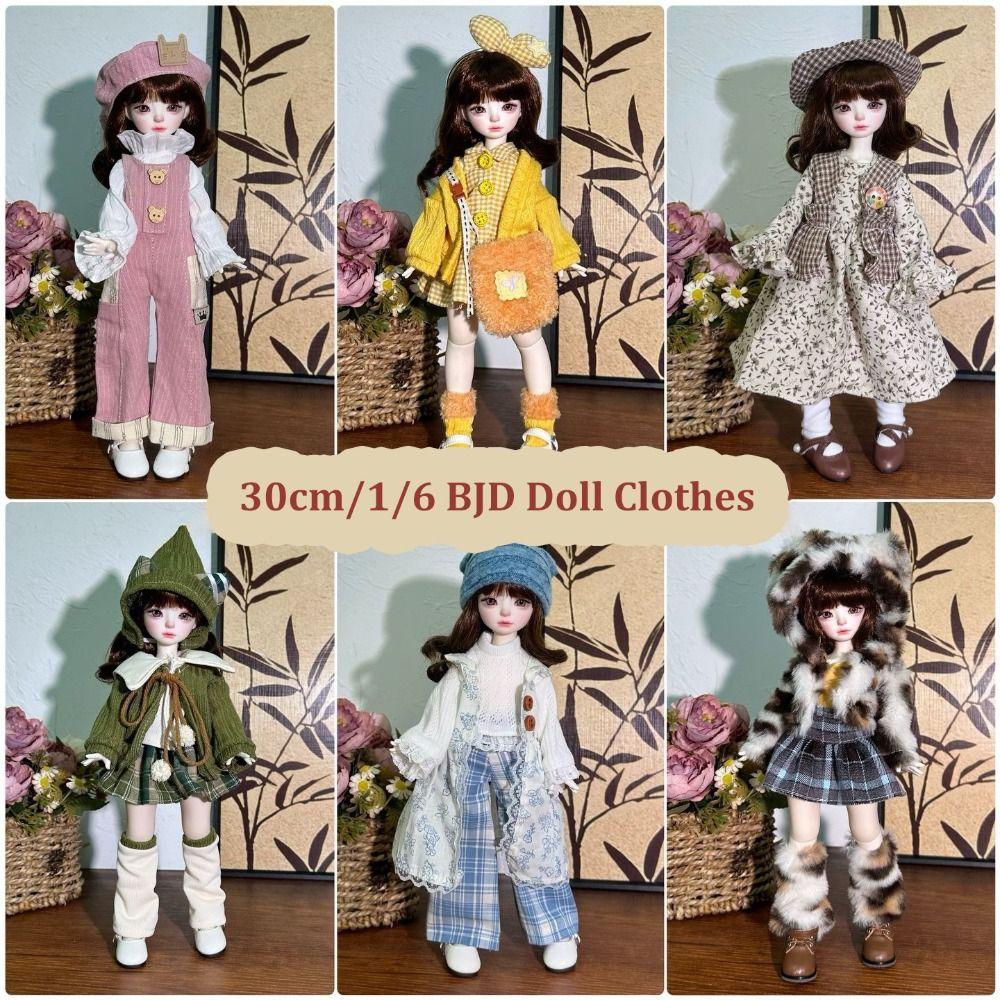 Sweater Coat 30cm Doll Clothes Fashion Doll Accessories Cute 1/6 BJD Doll Outfit Set  Girl Toy Gift