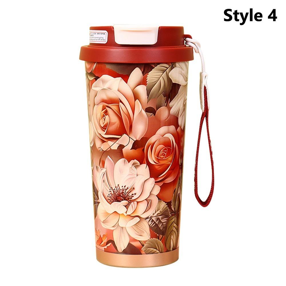 

Stainless Steel Coffee Cup 530ml American Coffee Mug Portable Insulated Cup Travel Style 4