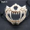 Halloween Dragon God  Long Teeth Demon Cosplay Mask Eco-friendly Animal Theme Party Animal Skull Mask Halloween Props Accessor