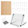 ABUL-Macrame Board And 110 Pins,12X16 In Macrame Project Board With Adjustable Holder, For Braiding Bracelet Creating Macrame