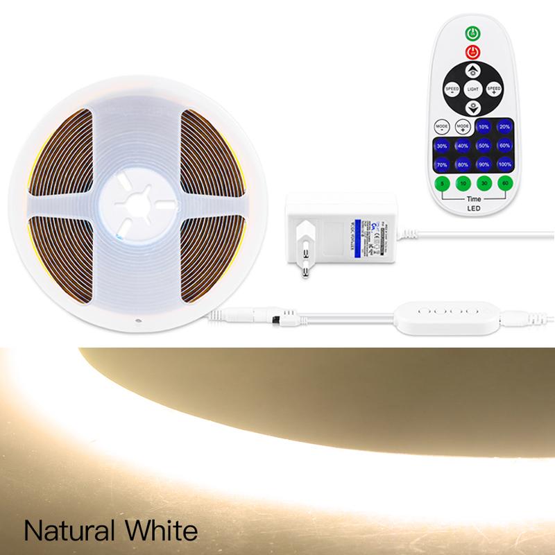 

Беспроводная Bluetooth COB светодиодная лента 24В управление через приложение для телефона светодиодная лента линейная диммируемая лента для комнаты кухни окружающее освещение 2m