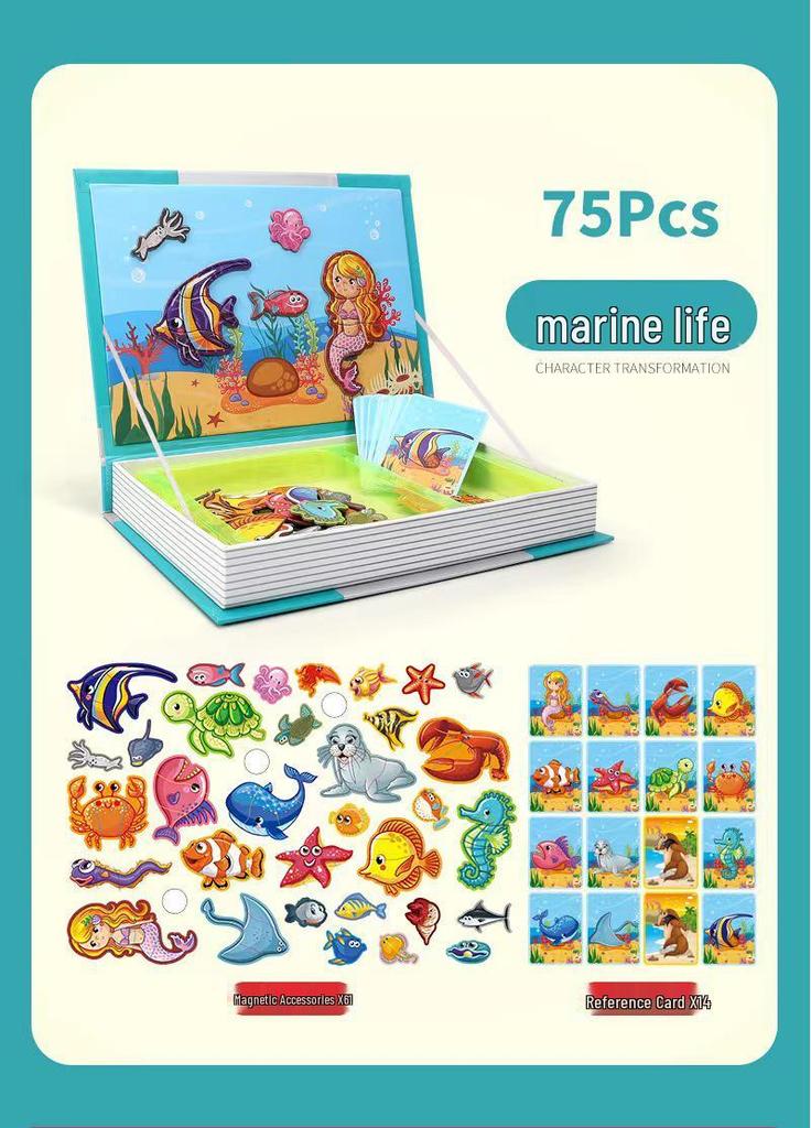 Children's Magnetic Puzzle Game - Fun & Educational Brain Development Toy
