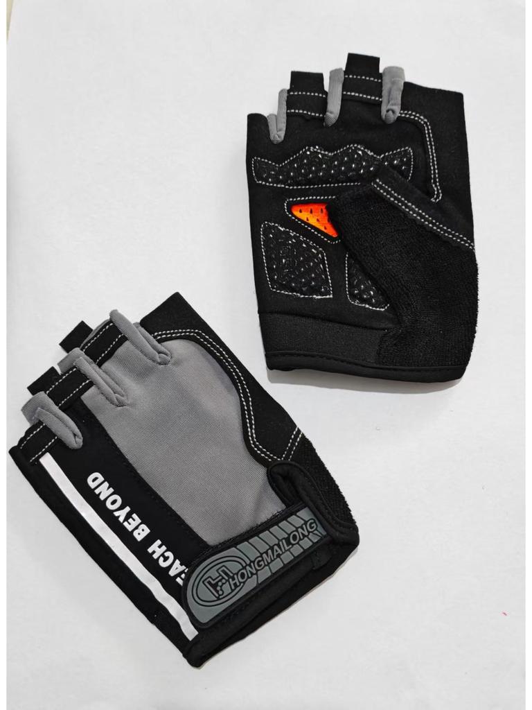Kids' Non-Slip Half-Finger Sports Gloves for Cycling, Skating, and Fitness with Palm Protection