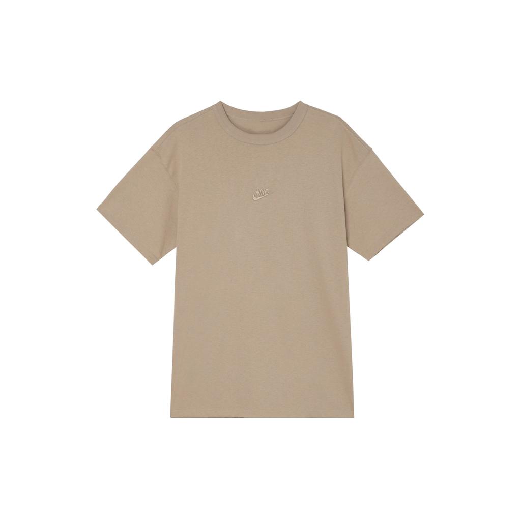 Nike Solid Color Letter Logo Print Crew Neck Short Sleeve T-Shirt Men Tops Khaki DO7393-247