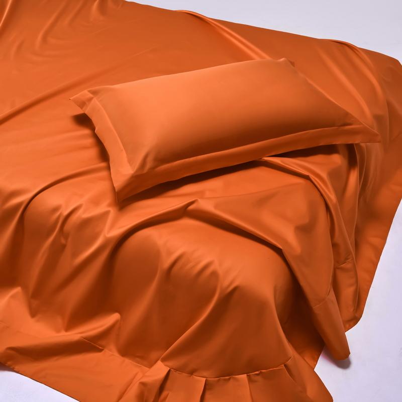 Weiches 100% ägyptische Baumwolle Bettwäscheset, 1000 Fadenzahl 4/6-teiliges Bettwäscheset, Luxuriös seidig Spann- und Bettlaken Kissenbezug