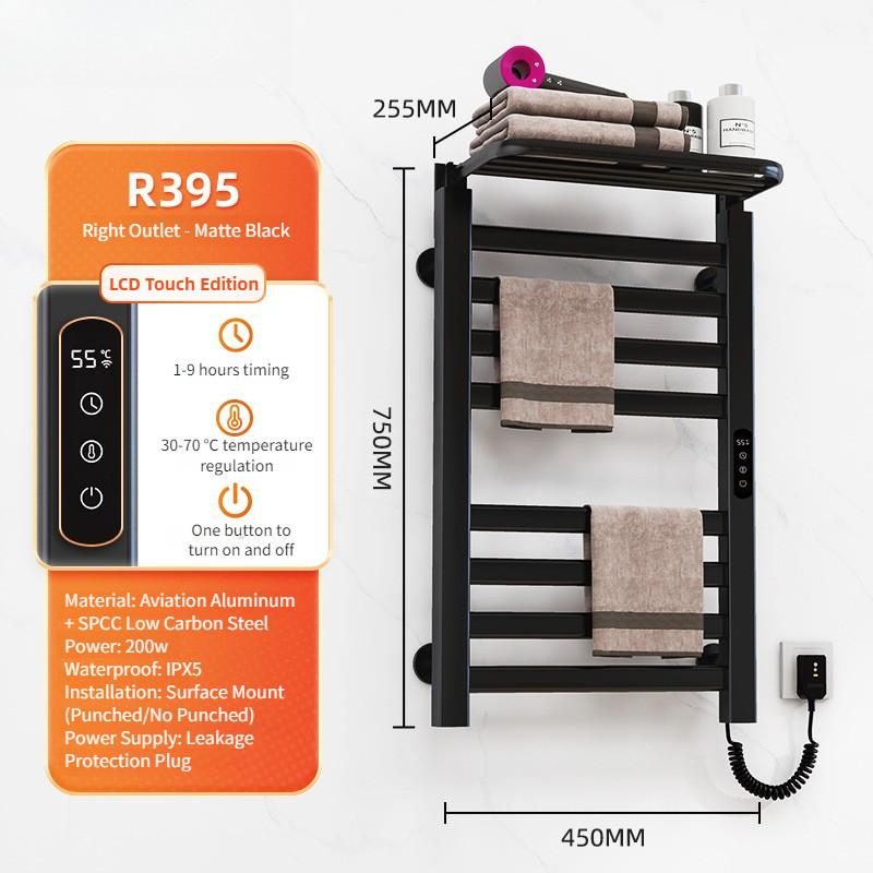 Intelligent Electric Towel Rack Bathroom Constant Temperature Electric Heating Towel Drying Rack Household Towel Storage Rack