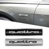 3D Metal Car Emblem Sticker Trunk Body Side Fender Decor Decal For  gwjd8 A1 A2 A3 A4 A5 A6 A7 A8 Q3 Q4 Q5 Q6 Q7 Sline Accessories