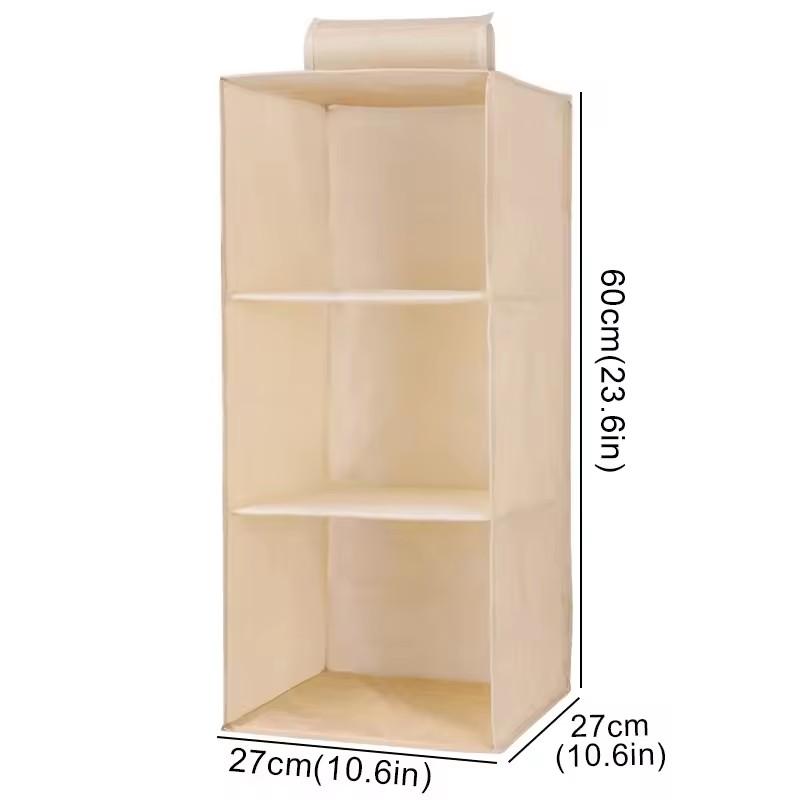 1/3/4/5 Layer Portable Wardrobe Hanging Storage Bag Interlayer Drawer Type Clothes Hangers Holder Hanging Closet Organizer