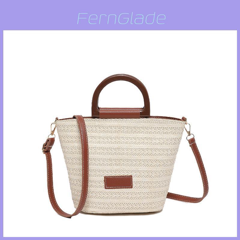Water Bucket Bag With Stitching And Splicing For Casual Street Style Summer Fashion