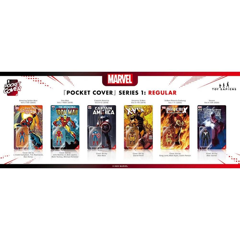 Toy Sapiens Marvel Comics Series 1 Pocket Cover 6-Character Set Non-Scale Figures
