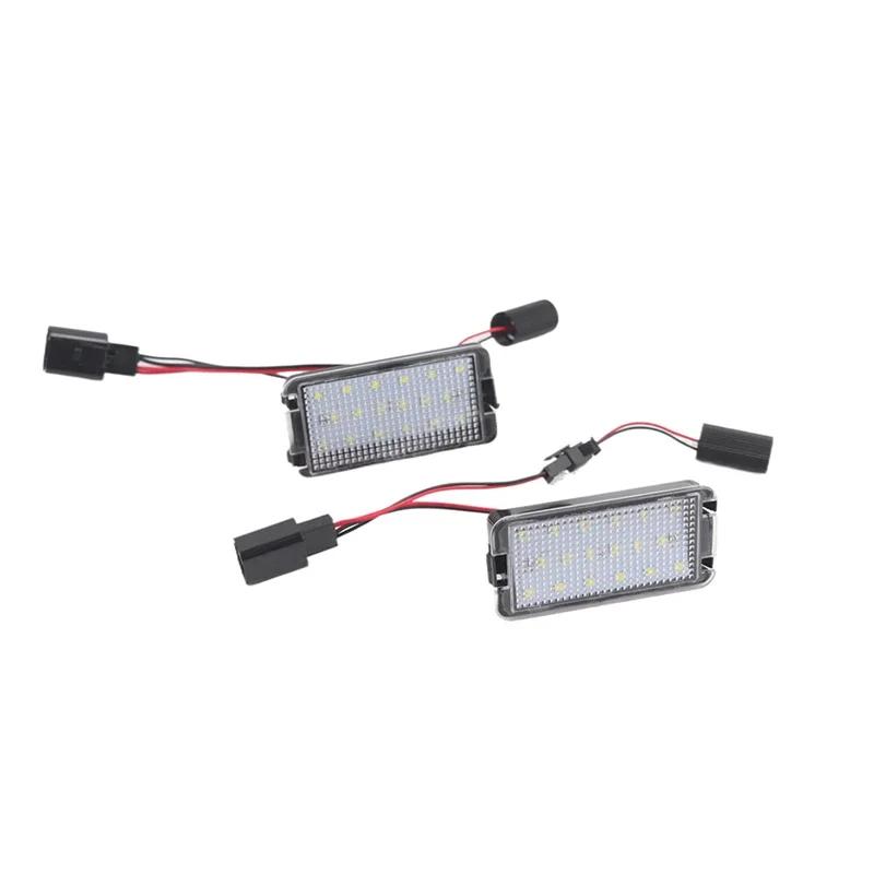 for Seat Altea 2005-2009 Arosa Cordoba 6K 6L Leon 1M Toledo 5P Ibiza 6L 2PCS Car License Plate Light Number Plate Lamp Upgrade ik,098