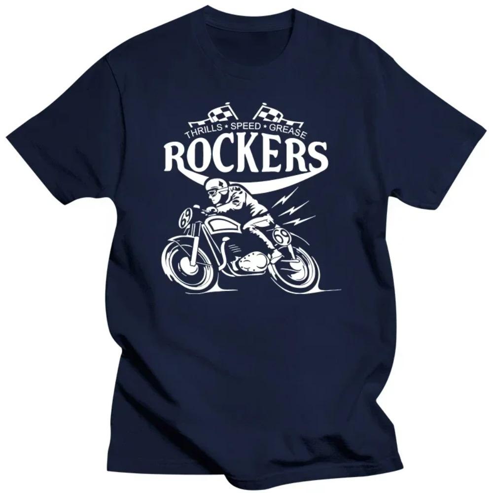 Brand T-Shirt Men 2019 Fashion Mans Unique Cotton Short Sleeves O-Neck Rockers Cafe Racer Cb750 Motorcycle Biker