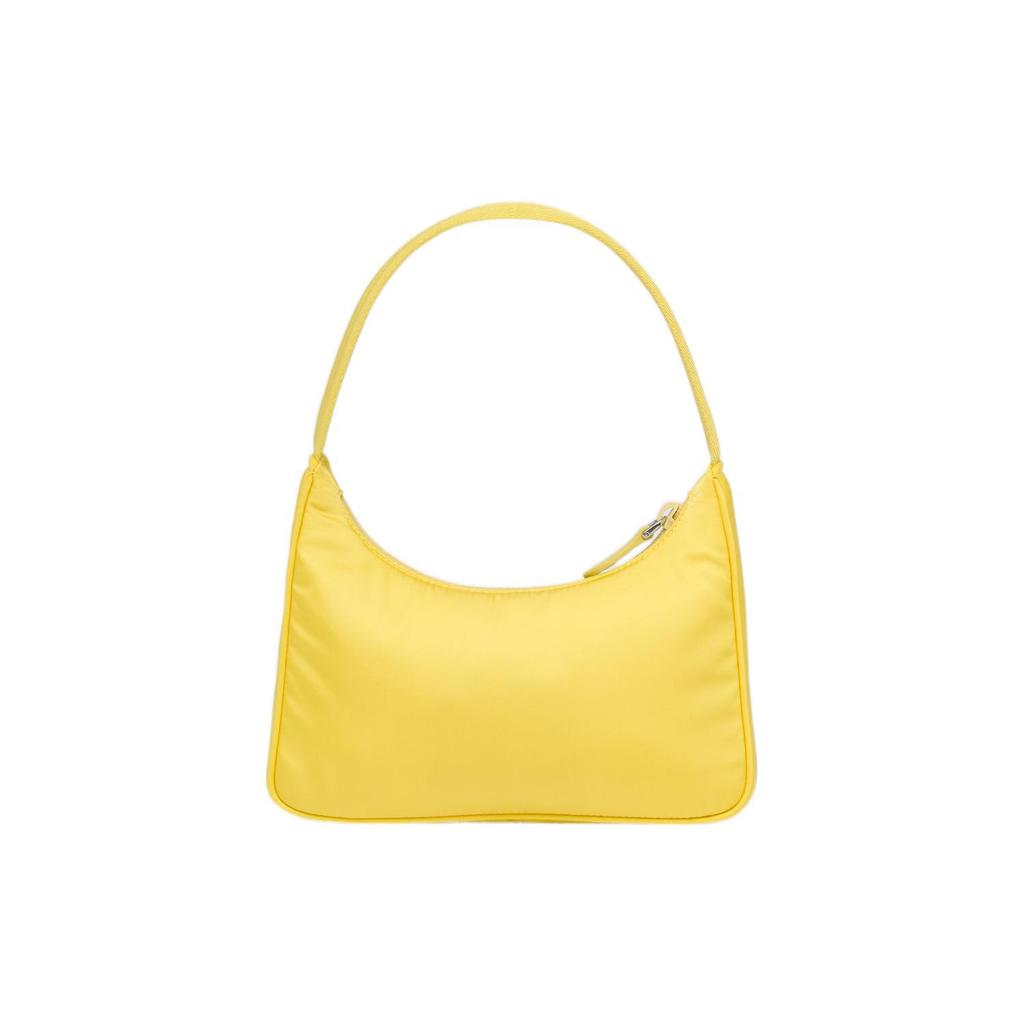 PRADA Re Edition Recycled Nylon Blend Fabric Shoulder Bag, Handbag Mini Women's Pomelo Green 1NE515_RDH0_F0322