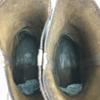 Vintage REDWING Cork Sole Leather Mid Boots Size 8.5B (Approx. 25.526.5cm) Dark Brown(USED)