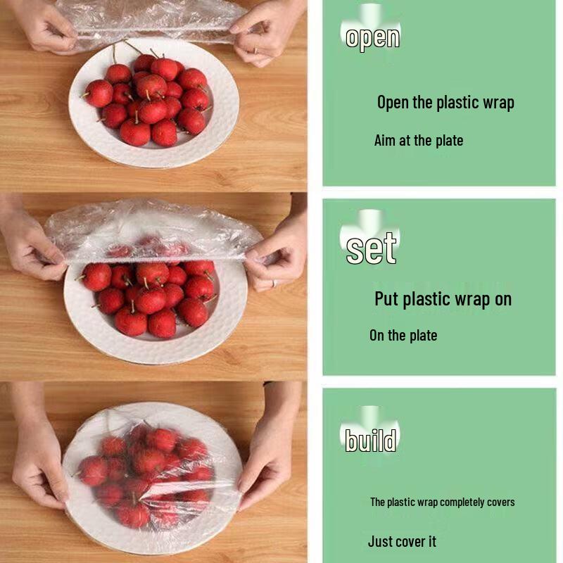 Jednorazowe Elastyczne Pokrowce na Miski na Jedzenie