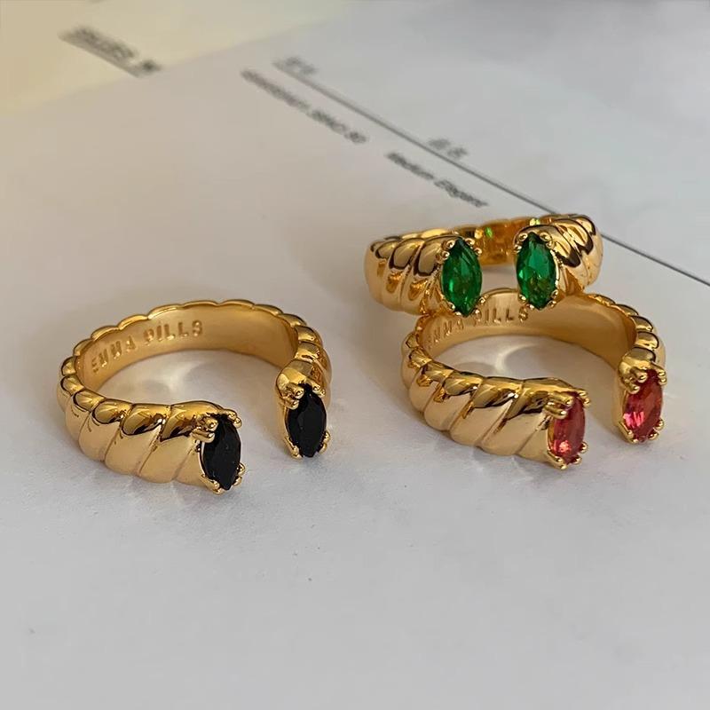 Unique Stylish And Colorful Gemstone Ring For Women With Adjustable Size Comfort For