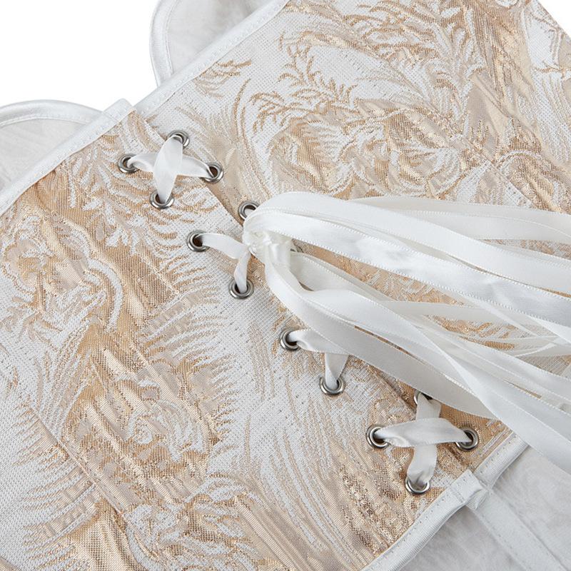 Gold Printed Tube Top Shapewear for Women Sexy Strapless Corset Corset