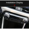 Cartrims Star Car Center Console Air Condition A/C Switch Button Cover Trim Carbon Fiber Grain for Toyota RAV4 RAV 4 XA50 2019 2020 2021 2022 2023