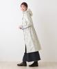 Afternoon Tea Living HP99 Polka Dot Drawstring Gray Raincoat,