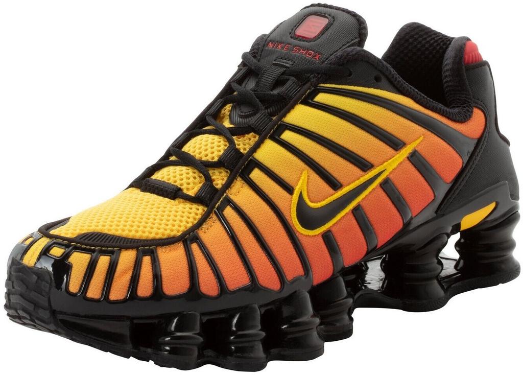 Nike Shox TL Sneakers (AV3595-004) Black/yellow/university Red/black