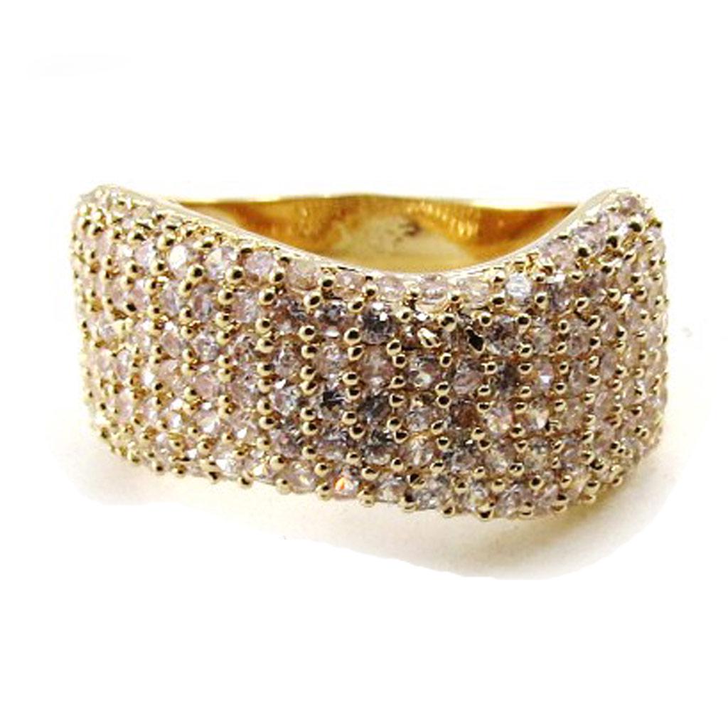 White Gold Plated 'Goddess' Ring