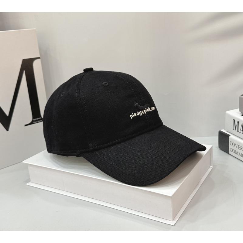 Letter deer soft top showing face small baseball cap female summer big head circumference versatile embroidery curved brim cap male