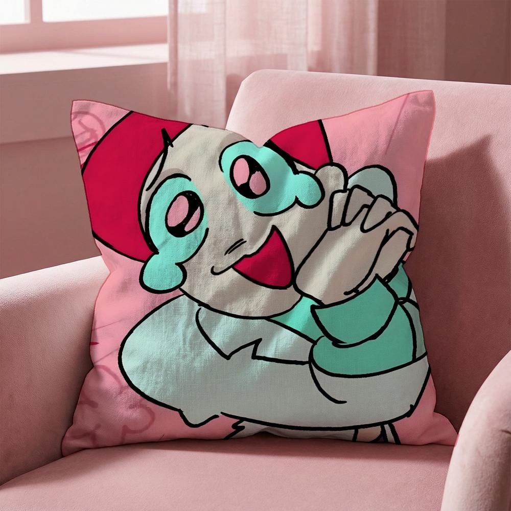 Anime P-PSYCHO C-CUTIESS Cushion Cover Multi-Scene Pillow Cover for Home & Car - Reversible, Soft & Durable for Daily Use